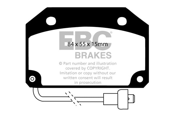 EBC Brakes Ultimax OE Replacement Brake Pad Set – DP332