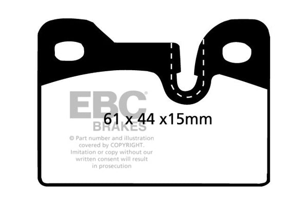 EBC Brakes Ultimax OE Replacement Brake Pad Set – DP342