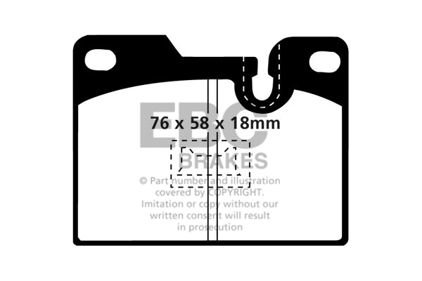 EBC Brakes Ultimax OE Replacement Brake Pad Set – DP346
