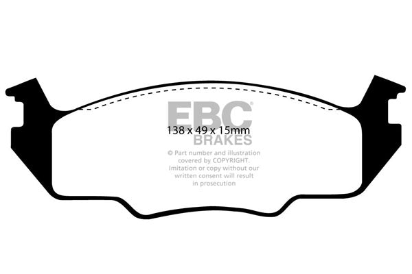EBC Brakes Ultimax OE Replacement Brake Pad Set – DP366