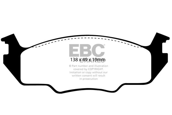 EBC Brakes Ultimax OE Replacement Brake Pad Set – DP366/2