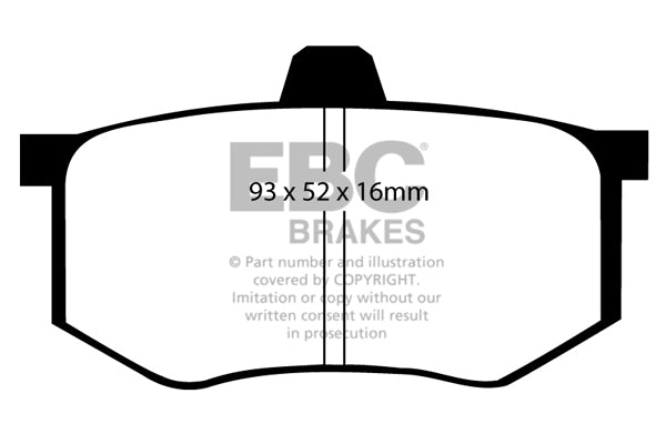 EBC Brakes Ultimax OE Replacement Brake Pad Set – DP368