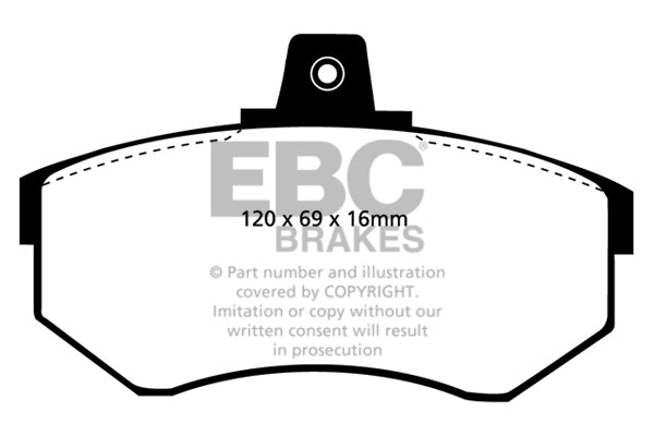 EBC Brakes Ultimax OE Replacement Brake Pad Set – DP369/2