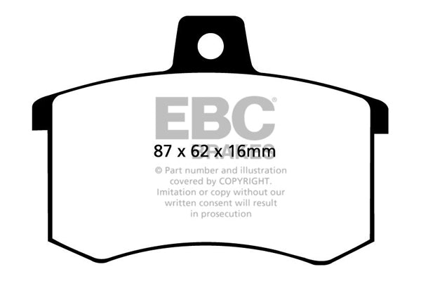 EBC Brakes Bundle – Rear 245mm BSD Discs with Yellowstuff Pads – PD18KR012