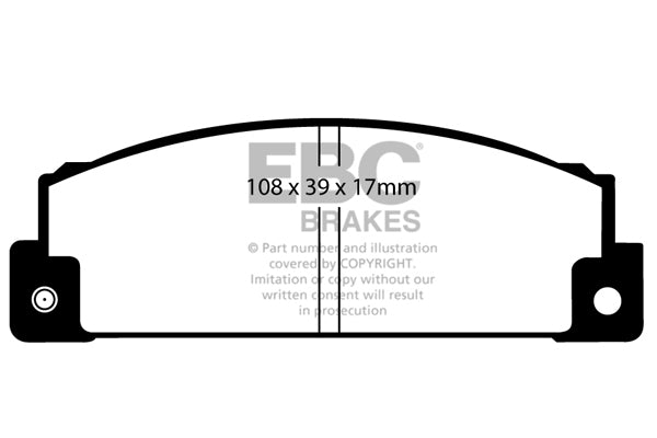 EBC Brakes Ultimax OE Replacement Brake Pad Set – DP372