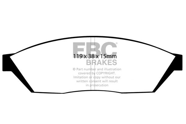 EBC Brakes Ultimax OE Replacement Brake Pad Set – DP374