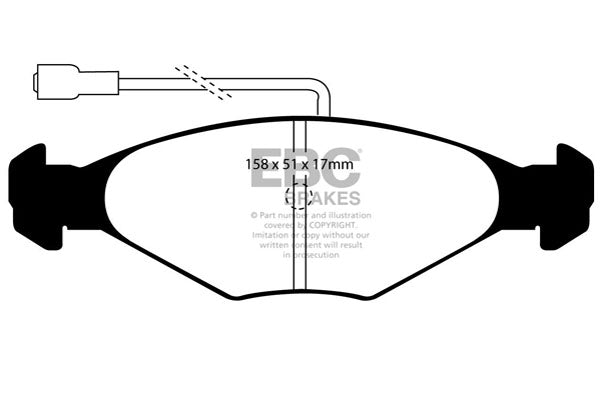 EBC Brakes Ultimax OE Replacement Brake Pad Set – DP384
