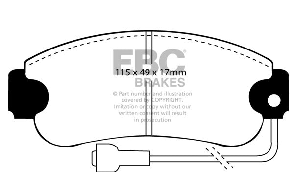 EBC Brakes Ultimax OE Replacement Brake Pad Set – DP385