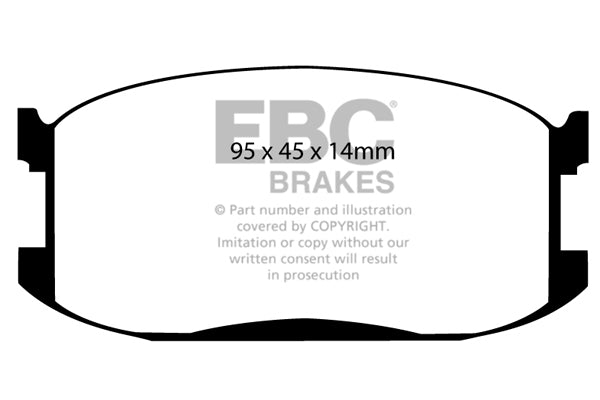 EBC Brakes Ultimax OE Replacement Brake Pad Set – DP387