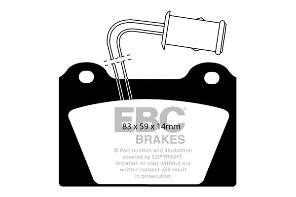 EBC Brakes Ultimax OE Replacement Brake Pad Set – DP398