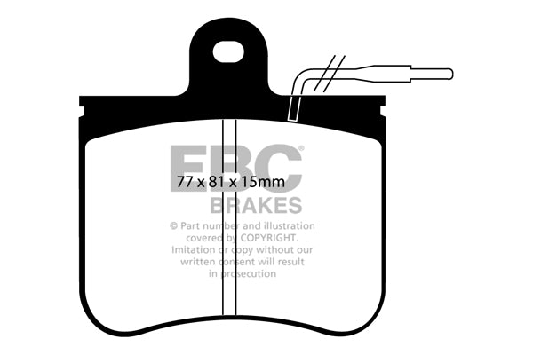 EBC Brakes Ultimax OE Replacement Brake Pad Set – DP406
