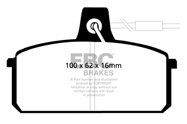 EBC Brakes Ultimax OE Replacement Brake Pad Set – DP410