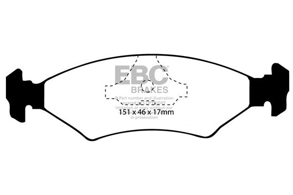 EBC Brakes Bundle – Front 240mm GD Discs with Bluestuff Pads – PD14KF890