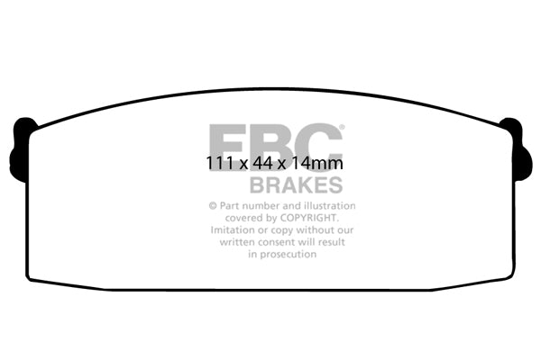 EBC Brakes Ultimax OE Replacement Brake Pad Set – DP418