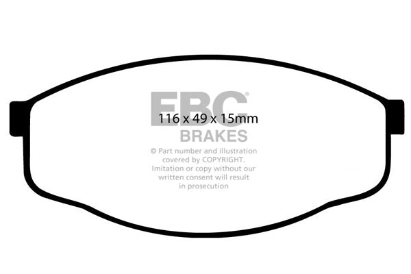 EBC Brakes Ultimax OE Replacement Brake Pad Set – DP419