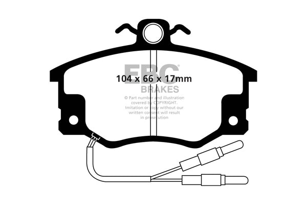EBC Brakes Ultimax OE Replacement Brake Pad Set – DP420/4