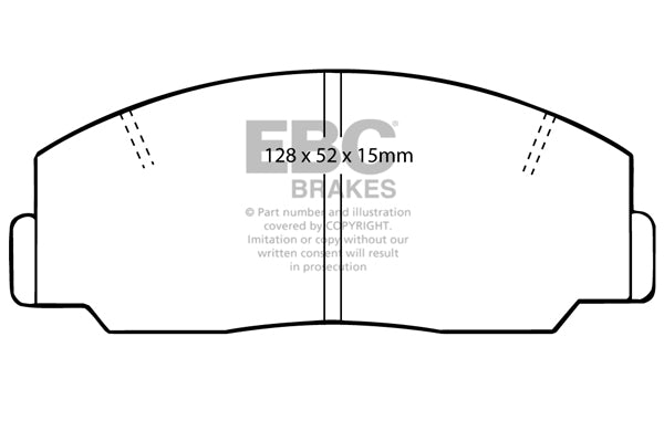 EBC Brakes Yellowstuff 4000 Series Street and Track Brake Pad Set – DP424