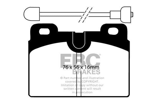 EBC Brakes Ultimax OE Replacement Brake Pad Set – DP428