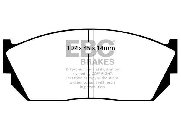 EBC Brakes Ultimax OE Replacement Brake Pad Set – DP432
