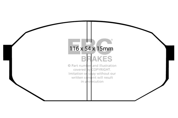 EBC Brakes Ultimax OE Replacement Brake Pad Set – DP433