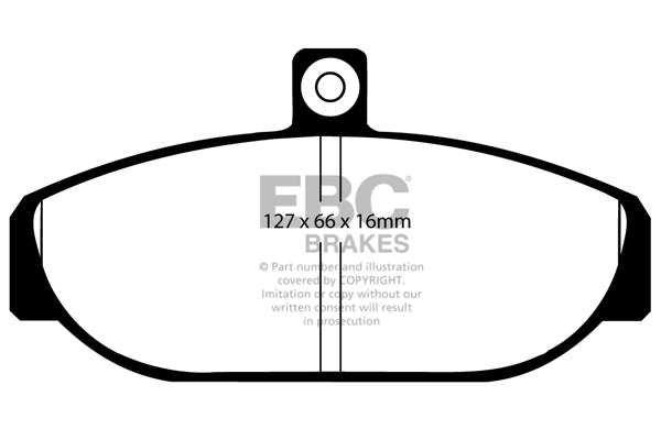 EBC Brakes Ultimax OE Replacement Brake Pad Set DP435 - Performance HQ - United Kingdom
