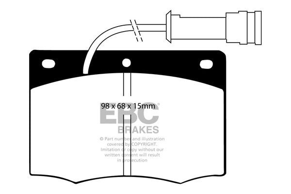 EBC Brakes Ultimax OE Replacement Brake Pad Set – DP437