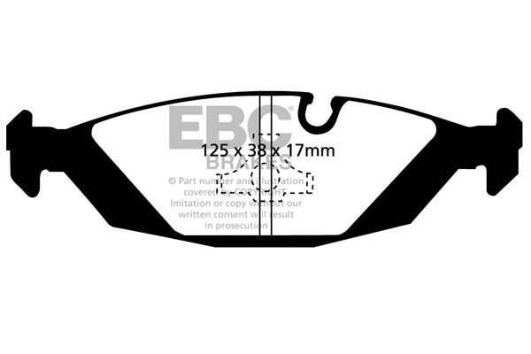 EBC Brakes Bundle – Rear 258mm GD Discs with Bluestuff Pads – PD14KR438