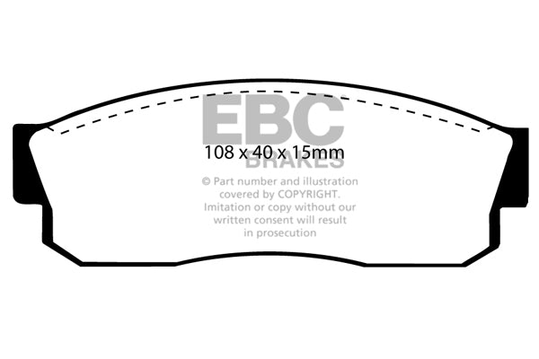 EBC Brakes Ultimax OE Replacement Brake Pad Set – DP452