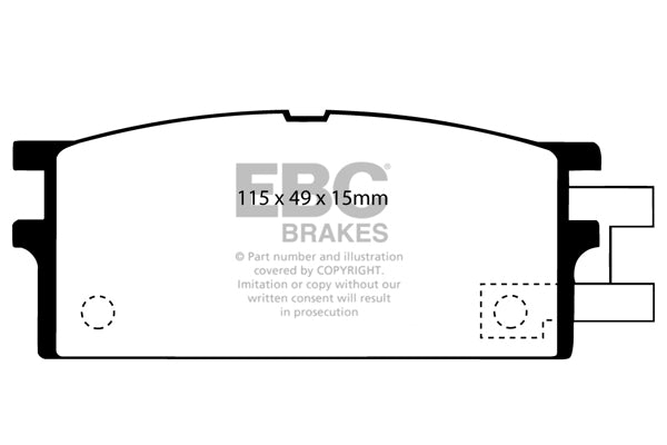 EBC Brakes Ultimax OE Replacement Brake Pad Set – DP454