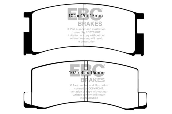 EBC Brakes Ultimax OE Replacement Brake Pad Set – DP457