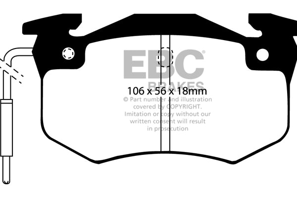 EBC Brakes Ultimax OE Replacement Brake Pad Set – DP458