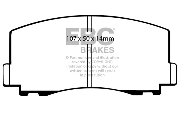 EBC Brakes Ultimax OE Replacement Brake Pad Set – DP460
