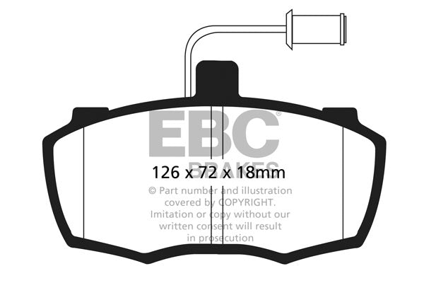EBC Brakes Ultimax OE Replacement Brake Pad Set – DP137