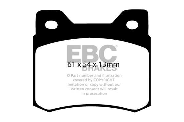 EBC Brakes Greenstuff 2000 Series Sport Brake Pad Set DP2464 - Performance HQ - United Kingdom