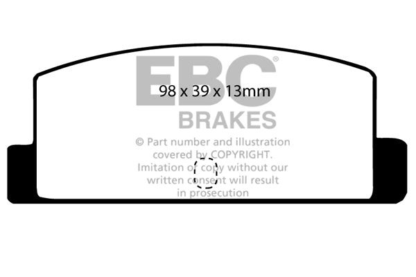 EBC Brakes Ultimax OE Replacement Brake Pad Set – DP466