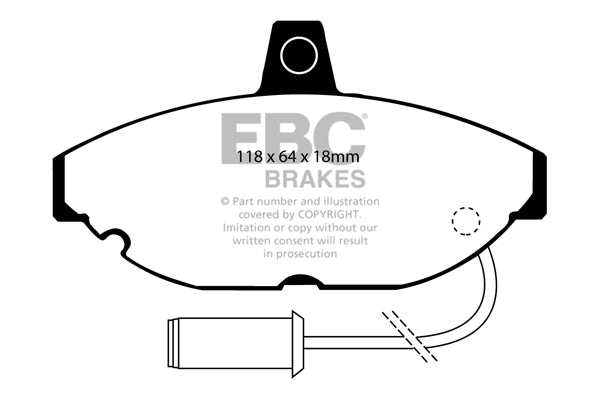 EBC Brakes Ultimax OE Replacement Brake Pad Set – DP467