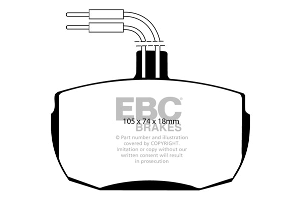 EBC Brakes Ultimax OE Replacement Brake Pad Set – DP472
