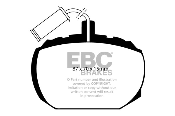 EBC Brakes Ultimax OE Replacement Brake Pad Set – DP474