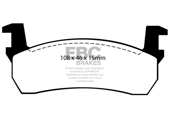 EBC Brakes Ultimax OE Replacement Brake Pad Set – DP484