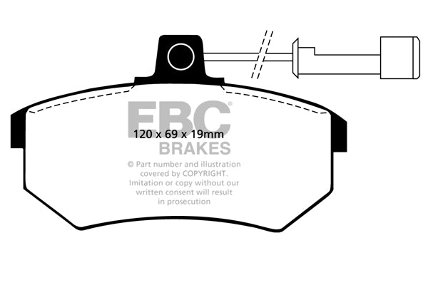 EBC Brakes Yellowstuff 4000 Series Street – DP4486R