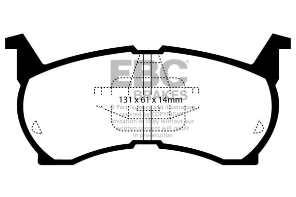 EBC Brakes Ultimax OE Replacement Brake Pad Set – DP490