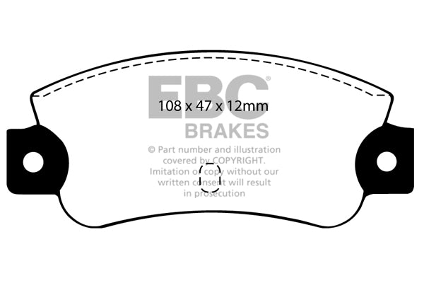 EBC Brakes Ultimax OE Replacement Brake Pad Set – DP501