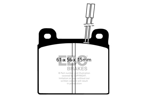 EBC Brakes Ultimax OE Replacement Brake Pad Set – DP507