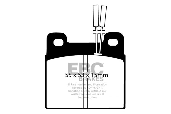 EBC Brakes Ultimax OE Replacement Brake Pad Set – DP508