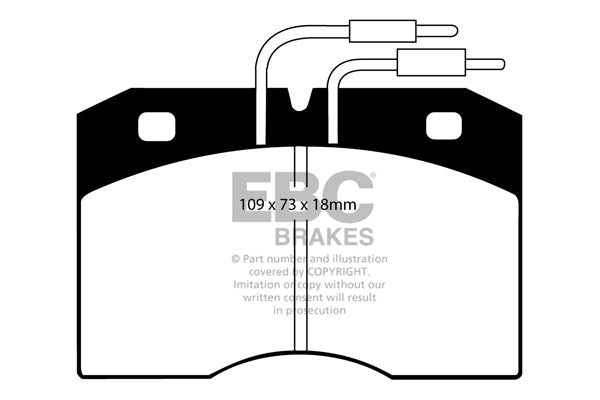 EBC Brakes Ultimax OE Replacement Brake Pad Set – DP510