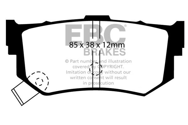 EBC Brakes Ultimax OE Replacement Brake Pad Set – DP514/2