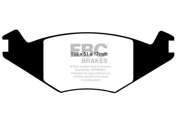 EBC Brakes Greenstuff 2000 Series Sport Brake Pad Set DP2515 - Performance HQ - United Kingdom