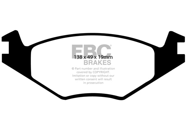 EBC Brakes Ultimax OE Replacement Brake Pad Set – DP517/2
