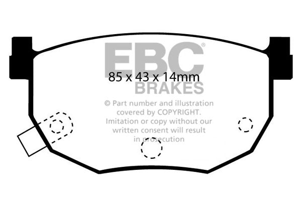 EBC Brakes Ultimax OE Replacement Brake Pad Set – DP528