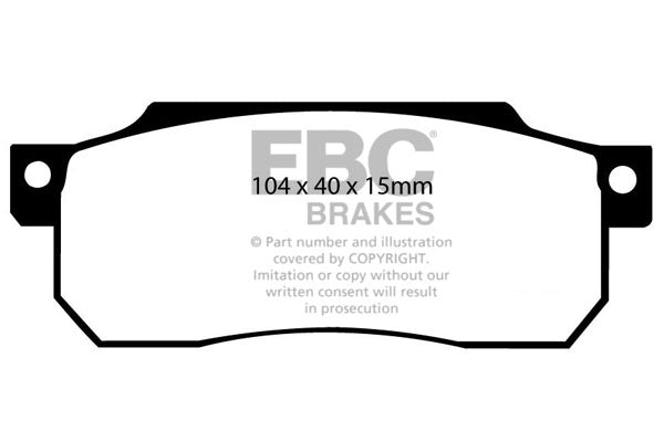 EBC Brakes Ultimax OE Replacement Brake Pad Set – DP529